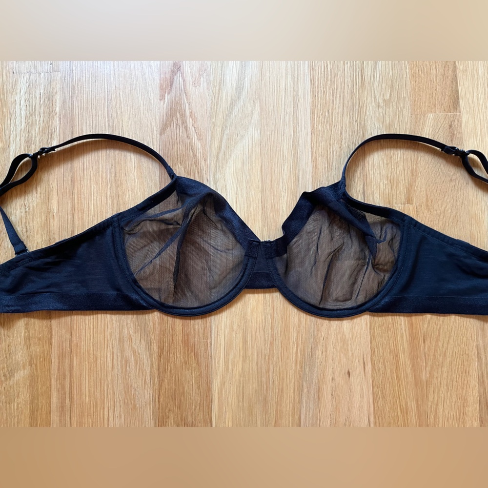 Le Mystere 34DDD Black Sheer Underwire Bra - Picture 7 of 9